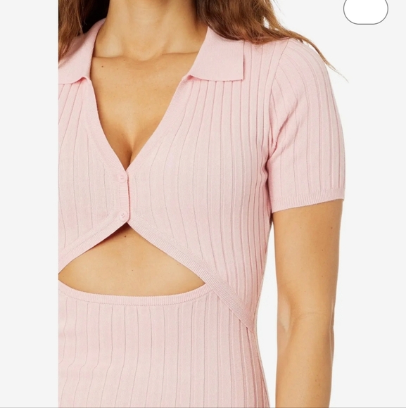 NWT L* Space Lena Cutout Midi Dress- Macaroon - Picture 4 of 9